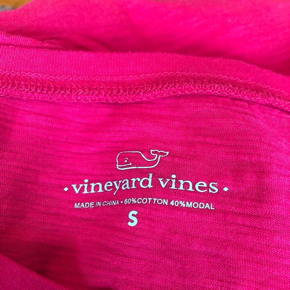 Vineyard Vines pink long sleeved shirt, small - Picture 2 of 6